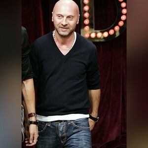 Dolce & Gabbana Black V-Neck Sweater